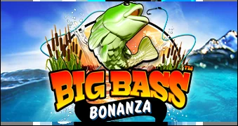 Big Bass Bonanza con pescador, peces y símbolos de dinero en cinco rodillos