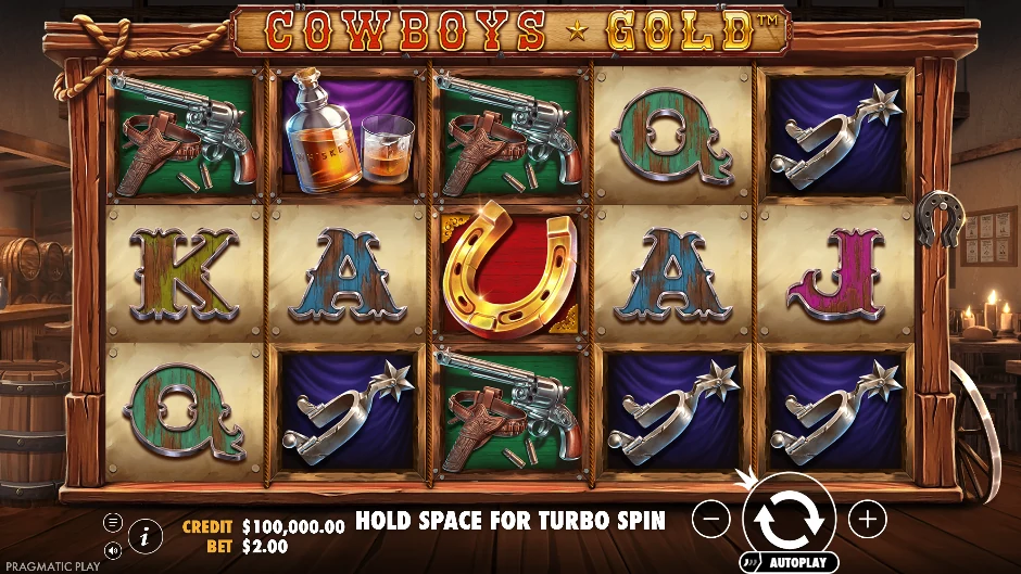 Cowboys Gold con renegado, sheriff, forajidos, monedas y pueblo del Lejano Oeste