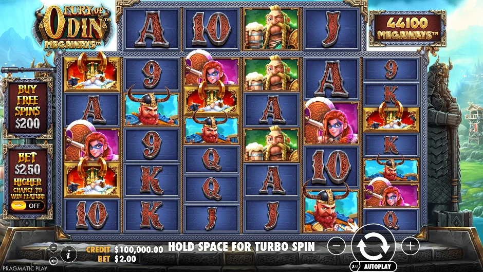 Odín, Thor y Freya en Fury of Odin Megaways entre runas, rayos y rodillos variables