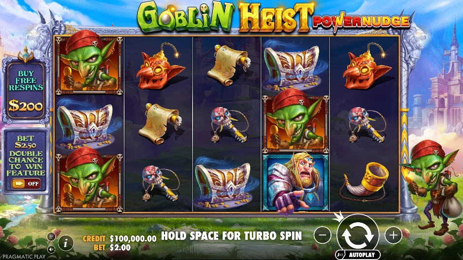 Goblins ladrones con bombas, mapas, llaves y monedas en Goblin Heist PowerNudge