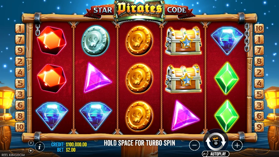 Pantalla de Star Pirates Code con piratas espaciales buscando códigos estelares